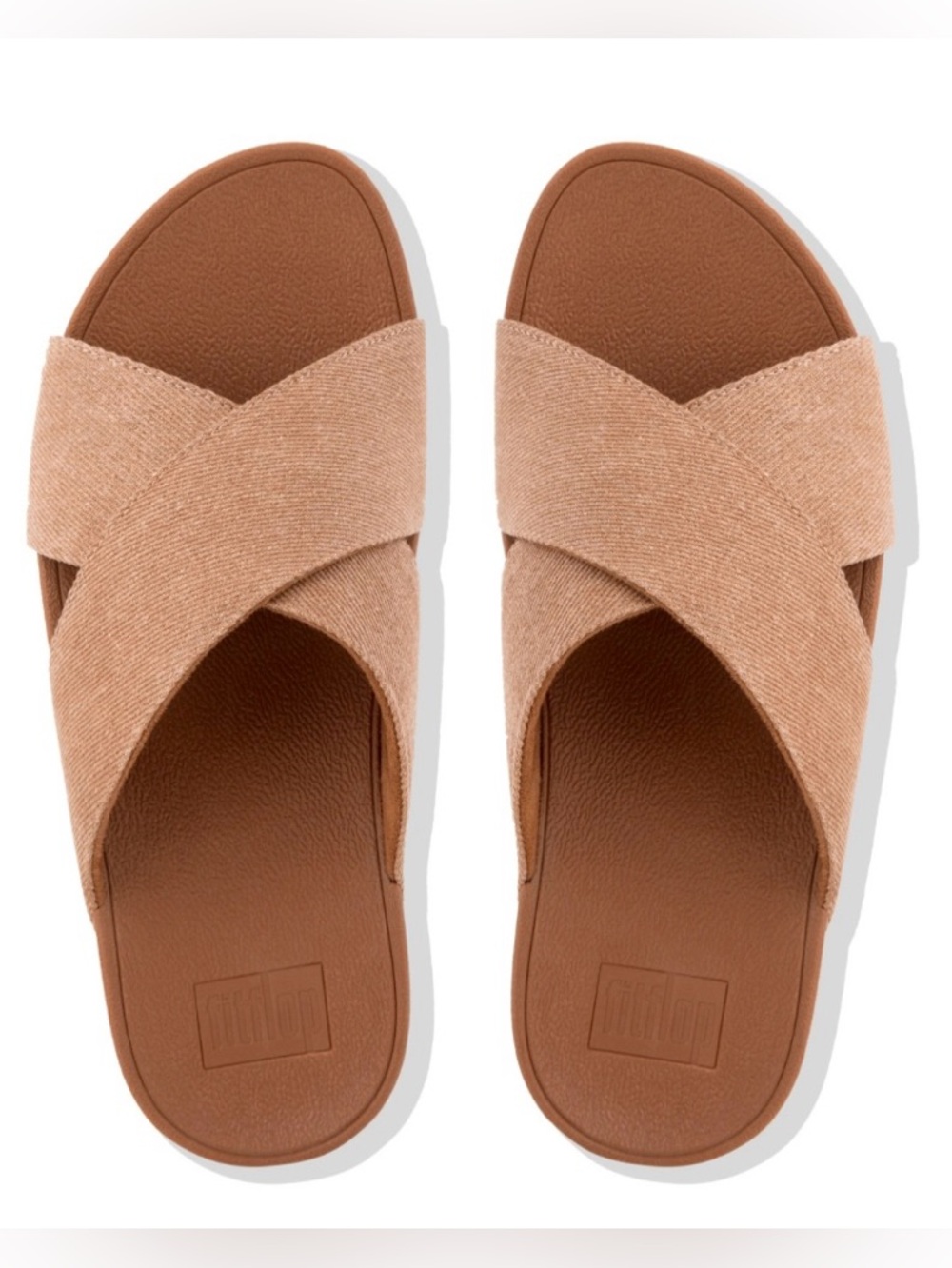 FitFlop Lulu Cross Slide Sandals Women's Size 9